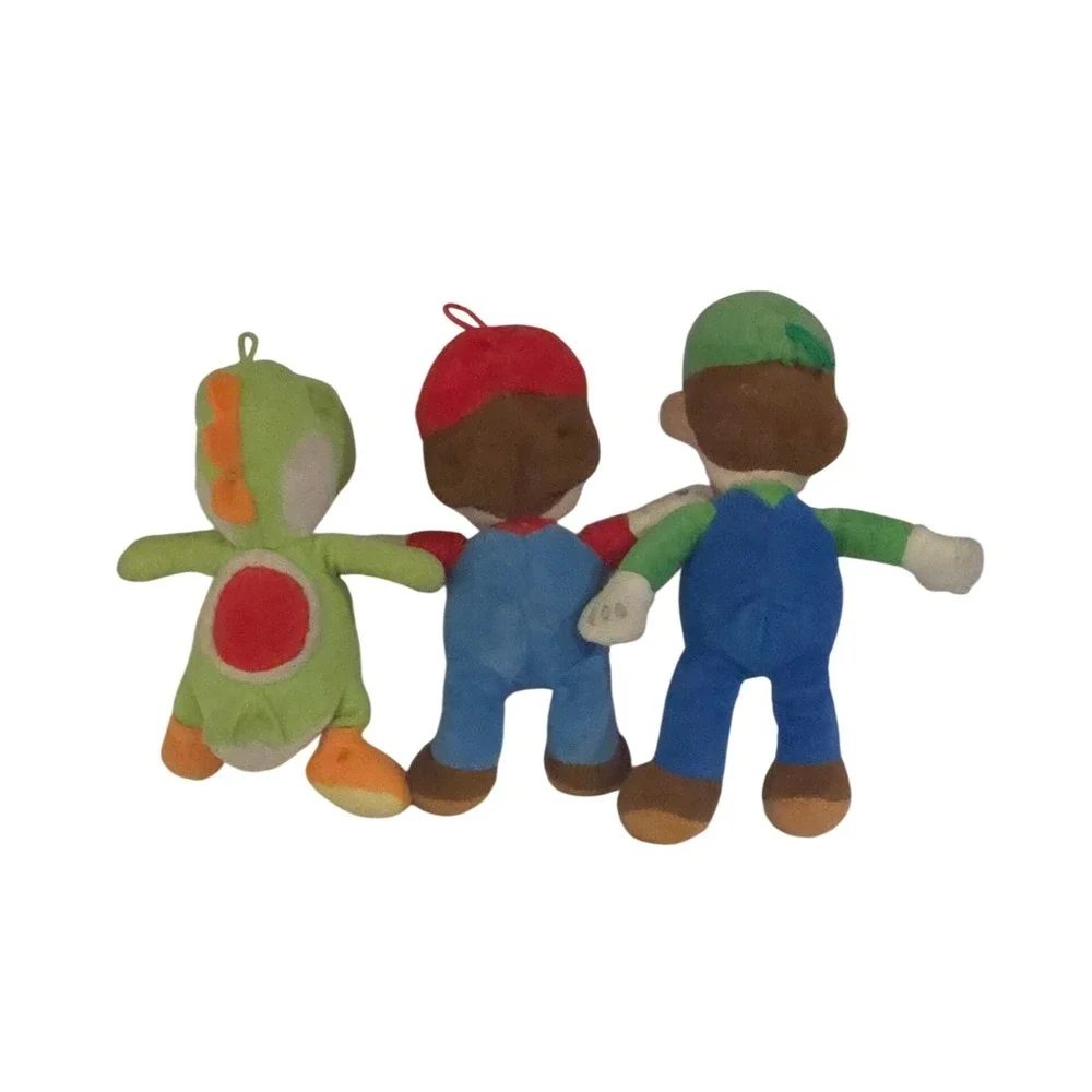 Nintendo Super Mario Luigi Yoshi Plush Toy Lot 9 Inch Video Game Figures